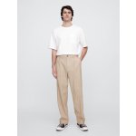 GAP Lněné kalhoty '90s Loose Unisex Béžová – Sleviste.cz