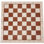 Skládací šachová deska mahagon / javor světlý okraj -číslo 6 - 54x54 cm, pole 58 mm – Zboží Živě