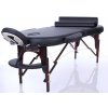 Masážní stůl a židle RestPro® Dřevěný masérský stůl VIP2 OVAL SET černý 192 x 70cm