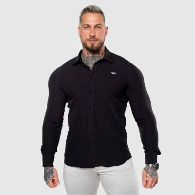 Iron Aesthetics strečová košile slim černá – Hledejceny.cz
