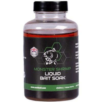 Kevin Nash Dip Liquid Bait Soak Monster Shrimp 250 ml – Hledejceny.cz