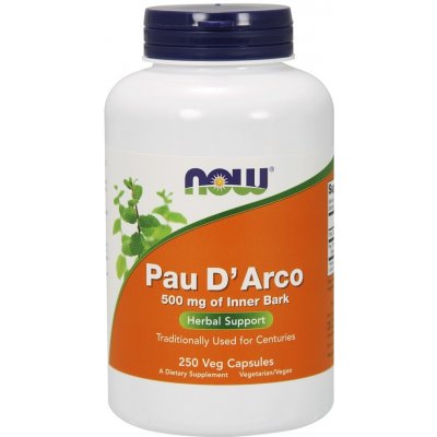 Now Foods Pau d'Arco 500 mg 250 kapslí – Hledejceny.cz