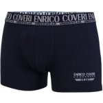 Enrico Coveri pánské bavlněné elastické boxerky modrá – Zboží Mobilmania
