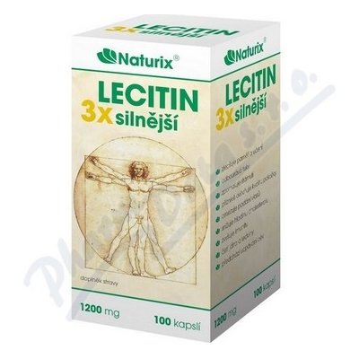 Naturix Lecitin 1200 mg kapslí 100 – Zboží Mobilmania
