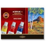 Koh-i-noor souprava akrylových barev 6x16 ml – Zboží Mobilmania