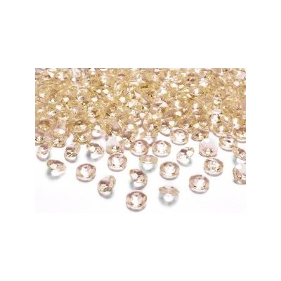 PartyDeco Diamantové korálky zlaté – Zboží Mobilmania