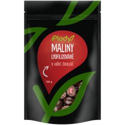 iPlody Lyofilizované maliny v hořké čokoládě 100 g