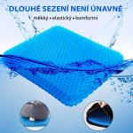 Wellife Gelový podsedák s protiskluzovým potahem COMFY 38 x 36 x 3 cm, MGP2 – Zboží Dáma