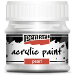 Pentart akrylové barvy PERLEŤOVÉ 50 ml Barvy Pentart: stříbrná – Hledejceny.cz