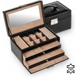 Sacher šperkovnice Elly Classic leather 25 107 010443 černá – Zboží Mobilmania