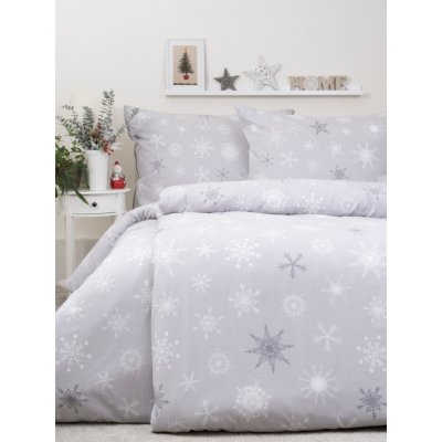 MKLuzkoviny.cz flanel povlečení Frozen šedé 140x200 70x90 – Hledejceny.cz