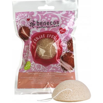 Benecos přírodní houba konjac červený jíl – Zboží Dáma