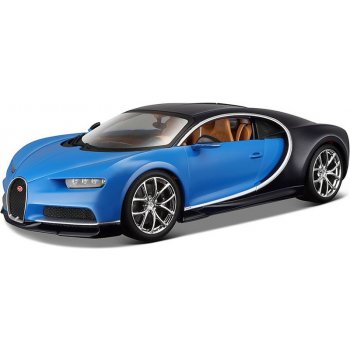 Bburago Plus Bugatti Chiron modrá 1:18