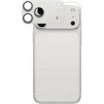 PanzerGlass Fender tvrzené sklo s kovovým rámečkem k ochraně čoček fotoaparátu pro iPhone 17 Pro Max - stříbrné PG12980 – Zboží Živě