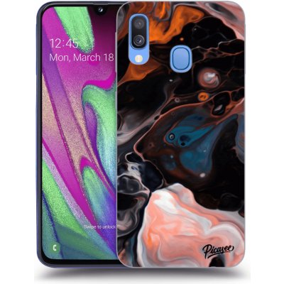 Pouzdro Picasee silikonové Samsung Galaxy A40 A405F - Cream černé – Zbozi.Blesk.cz