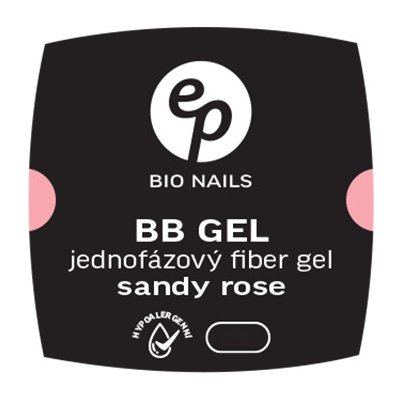 BIO nails FIBER SANDY ROSE jednofázový hypoalergenní gel 5 ml