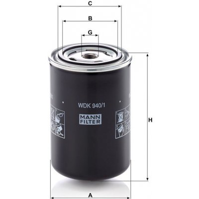 MANN-FILTER Palivový filtr MANN WDK940/1 (MF WDK940/1) – Zbozi.Blesk.cz