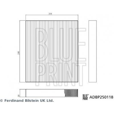 Filtr, vzduch v interiéru BLUE PRINT ADBP250118 – Hledejceny.cz