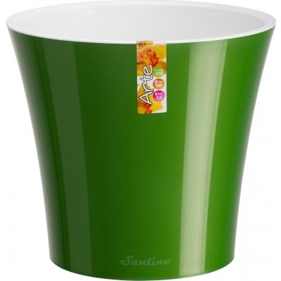 Santino Květináč ARTE samozavlažovací 1,2l zelená/bílý – Zboží Mobilmania