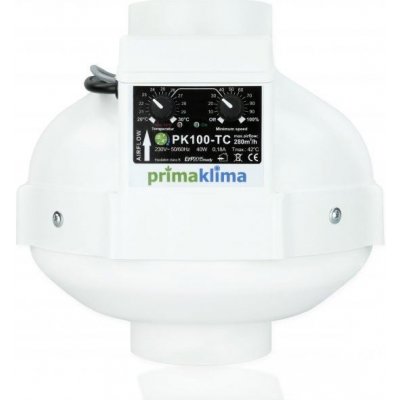 Ventilátor Prima Klima 100mm, 280m3/h - TEMP CTRL – Hledejceny.cz