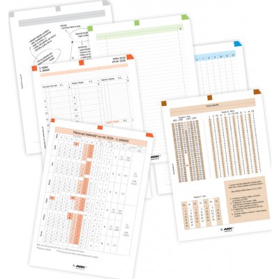 Sada formulářů Týdenní plánování A4 2026 – Zboží Mobilmania