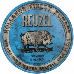 Reuzel Blue Strong Hold Water Soluble High Sheen pomáda 340 g