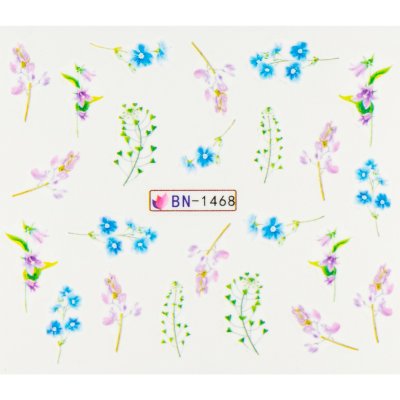 BIO nails Vodolepka BN 1468 květy – Zboží Mobilmania