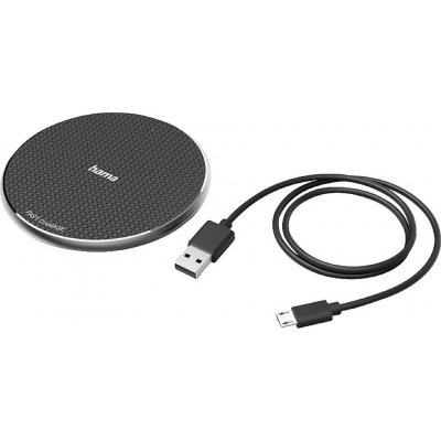 Hama bezdrátová indukční nabíječka 00201683, výstup Qi standard, 2000 mA, černá – Zboží Živě