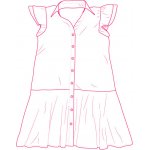 Takoy Elektronický PDF střih dámské šaty Ella-40-46 – Zboží Dáma