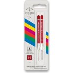 Parker Náplň QuinkFlow do kuličkového pera M červená 2 ks 1502/0286545 – Zboží Živě
