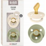 Bibs Colour anatomické dudlíky z přírodní kaučuk 2ks Ivory / Sage – Zbozi.Blesk.cz