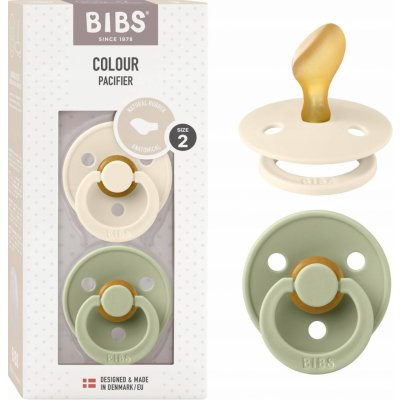 Bibs Colour anatomické dudlíky z přírodní kaučuk 2ks Ivory / Sage – Hledejceny.cz