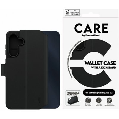 PanzerGlass Care Wallet Kickstand Samsung Galaxy A26 5G černé CRRFEWLG38541 – Sleviste.cz