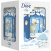 Kosmetická sada Dove Baby Rich Moisture šampon na tělo a vlasy 200 ml + tělové mléko 200 ml + krém na opruzeniny 45 g + hrací skříňka dárková sada