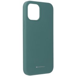 Pouzdro Mercury iPhone 12 / 12 Pro Silicone zelené