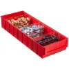 Úložný box Allit Plastový regálový box ShelfBox 183 x 500 x 81 mm červený
