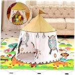KIK Stan Teepee Wigwam s domečkem na hraní 110 cm KX7933 – Zboží Dáma