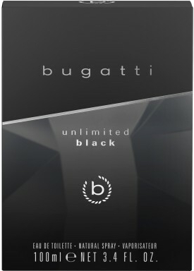 Bugatti Unlimited Black toaletní voda pánská 100 ml