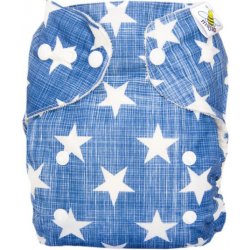 Majab kapsová plenka AIO Bambus Superair PUL Hvězdičky na modré