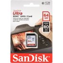 paměťová karta SanDisk Ultra SDXC 64 GB UHS-I SDSDUNC-064G-GN6IN