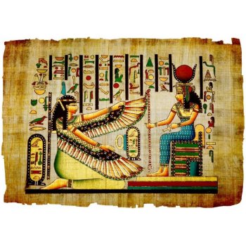 WEBLUX 32781426 Fototapeta plátno Papyrus Old natural paper from Egypt Papyrus Starý přírodní papír z Egypta rozměry 174 x 120 cm