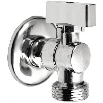 Aqualine Pračkový kulový ventil se zpětným ventilem 1/2''x3/4'' - L, chrom - 5310 – Hledejceny.cz
