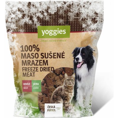 Yoggies Mrazem sušená Hovězí játra (lyofilizovaná) 85 g – Hledejceny.cz
