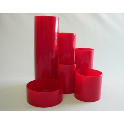 PLASTY-KO Stojánek na tužky - červený – Sleviste.cz