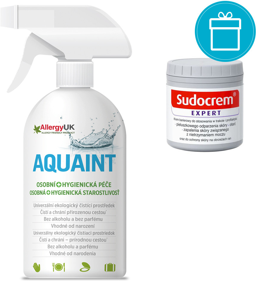 Sudocrem Multi Expert krém 125 g + Aquaint 500 ml dárková sada