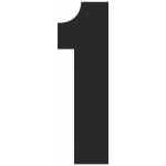 Samolepící 1 samolepící vinylová fólie arch 5 ks - čísla 50 mm – Zboží Dáma