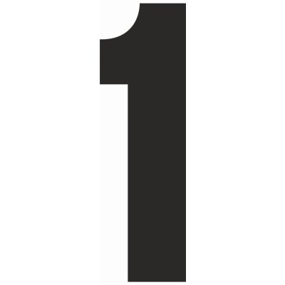 Samolepící 1 samolepící vinylová fólie arch 5 ks - čísla 50 mm – Zboží Dáma