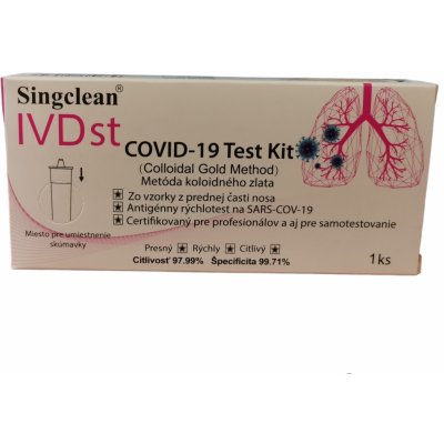 Hangzhou Singclean COVID 19 Test Kit Colloidal Gold Method 1 ks – Zboží Dáma