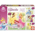 Educa 15289 cardboard multi Disney Princess 25 20 16 12 dílků – Hledejceny.cz