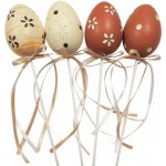 Anděl Velikonoční dekorace - plastové vajíčko - zápich 6 cm + špejle - 7226
